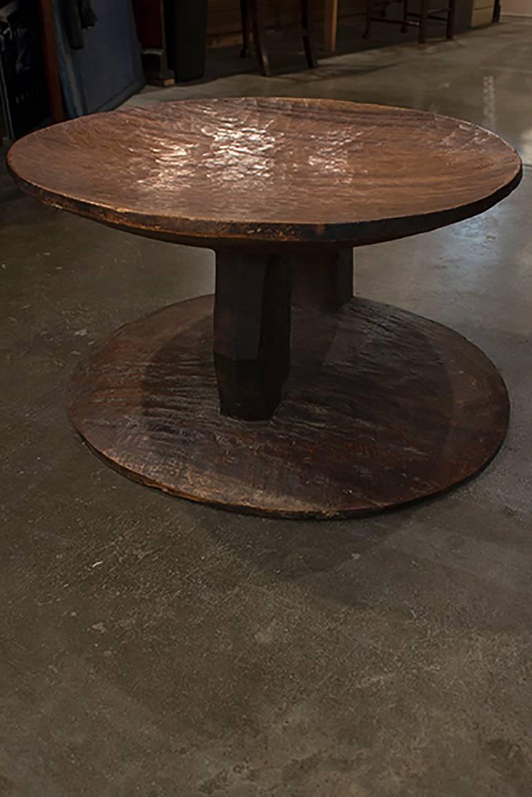African hardwood stool.