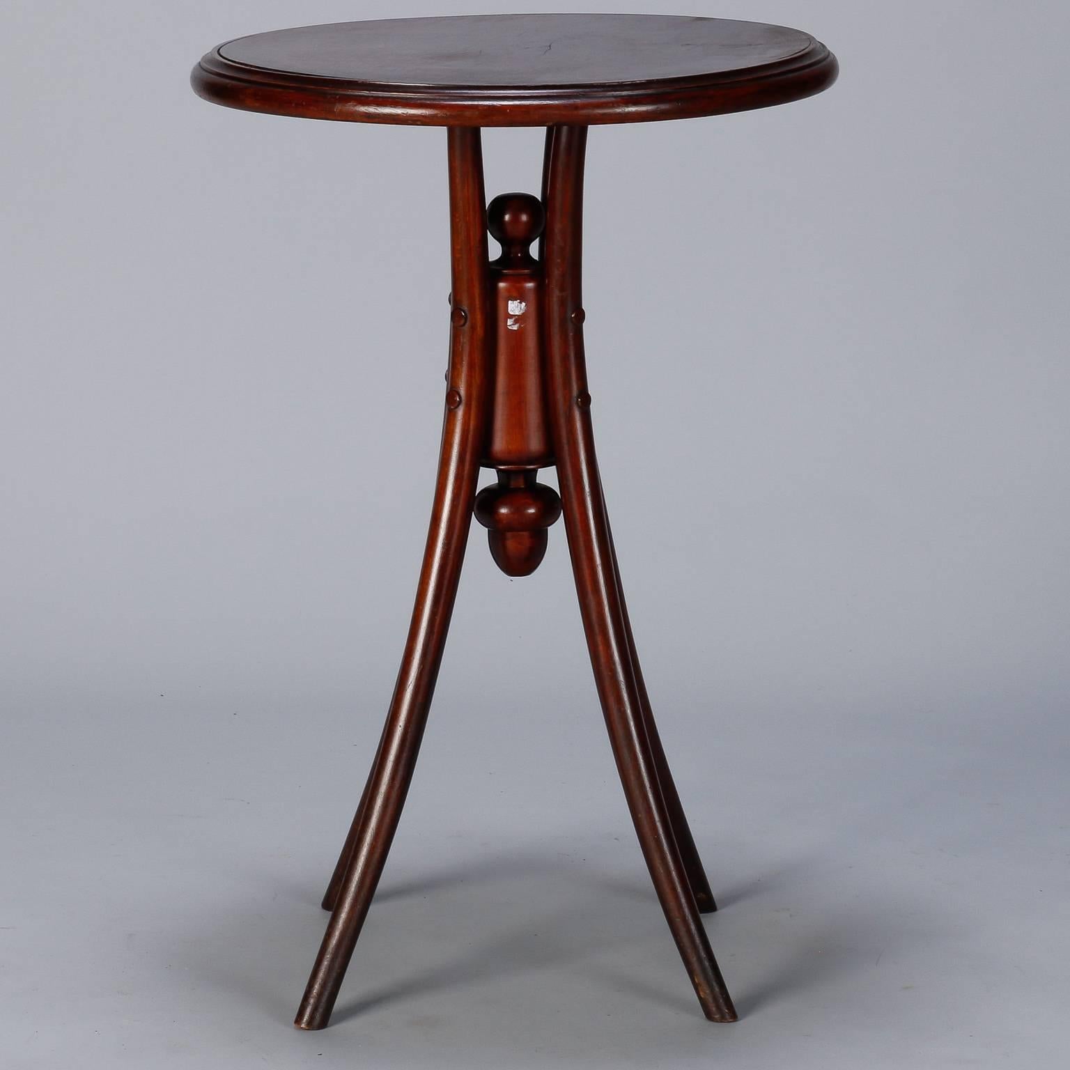 Early 20th Century Thonet Round Side Table In Good Condition In Troy, MI