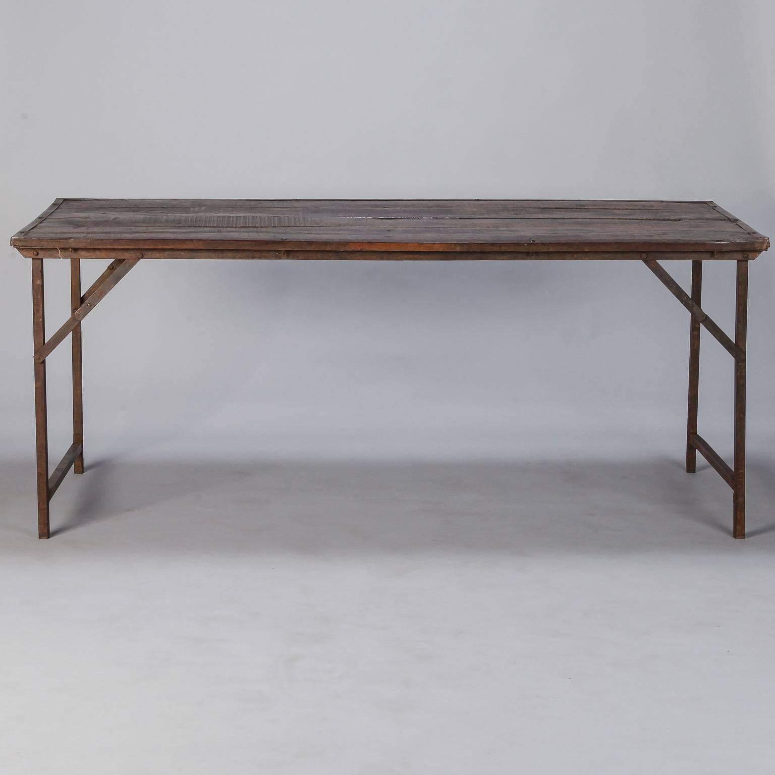 folding industrial table