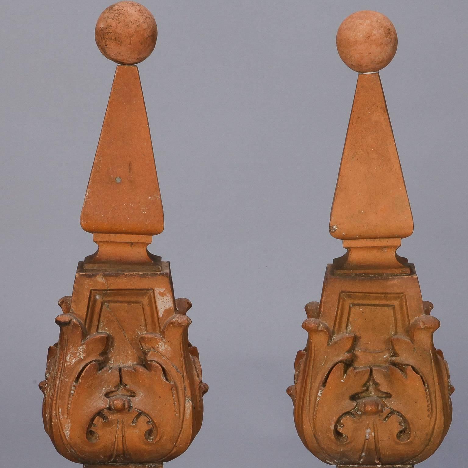 terracotta finials