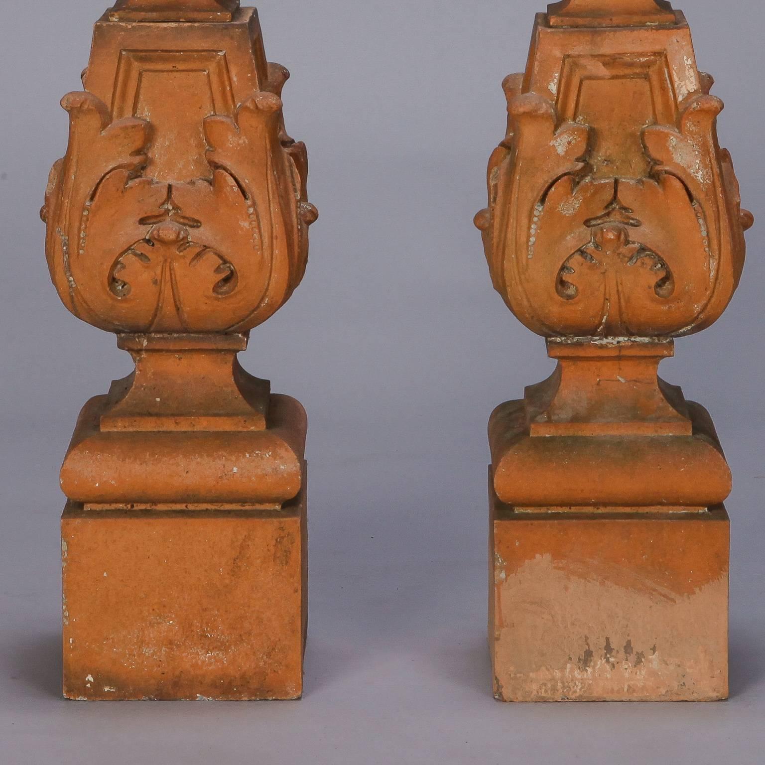 Tall English Terra Cotta Finial 1