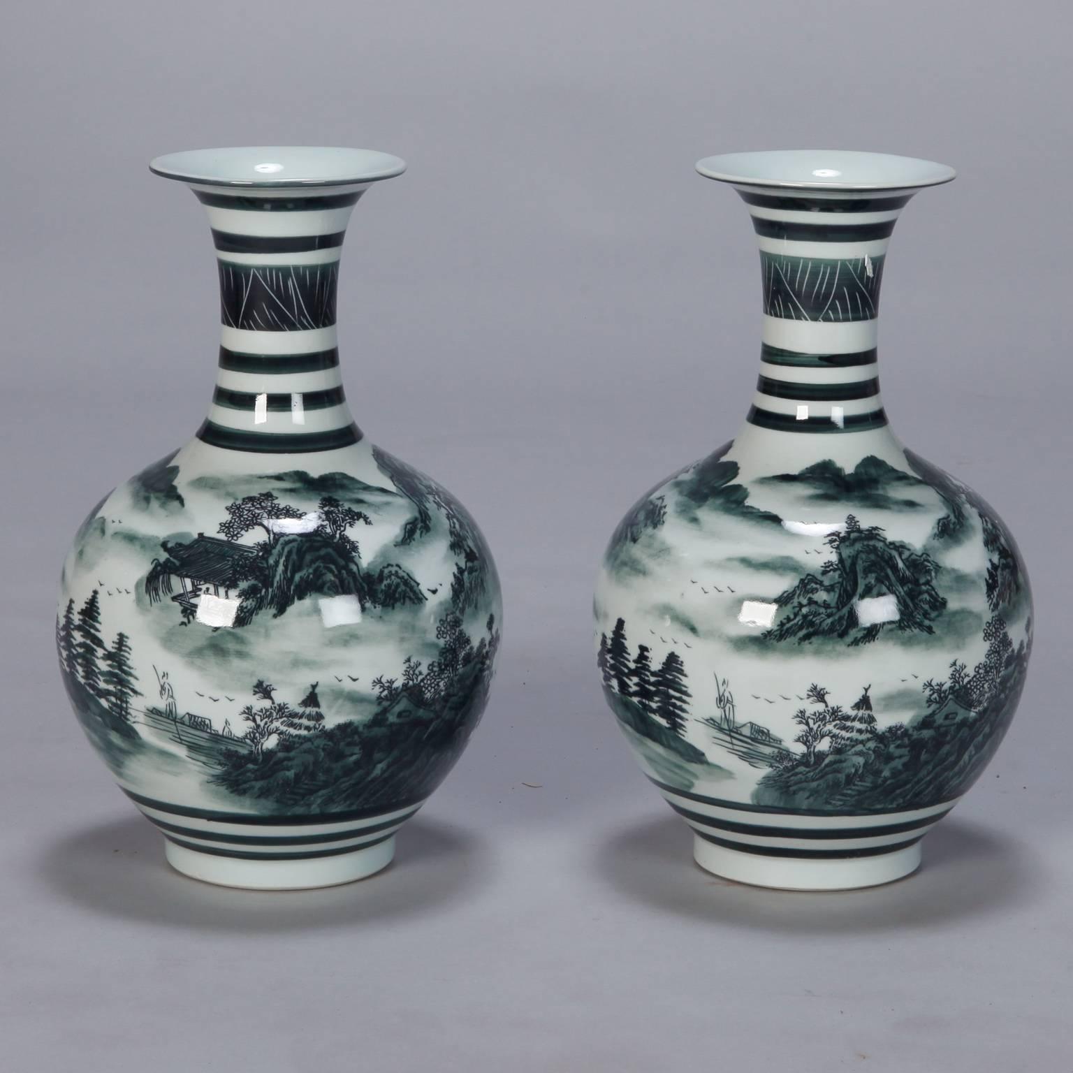green chinese porcelain vase