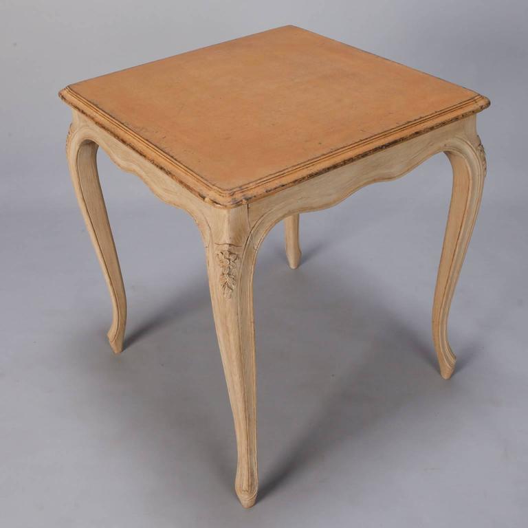 French Small Painted Square Side Table For Sale at 1stDibs small