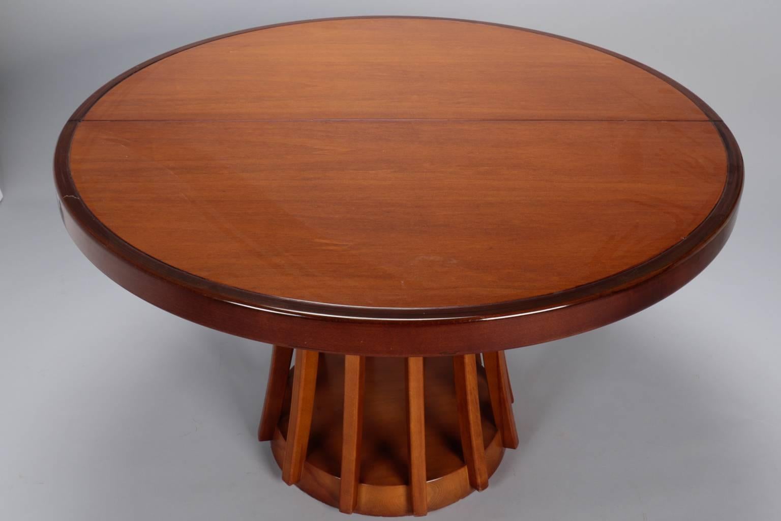 round butterfly leaf table