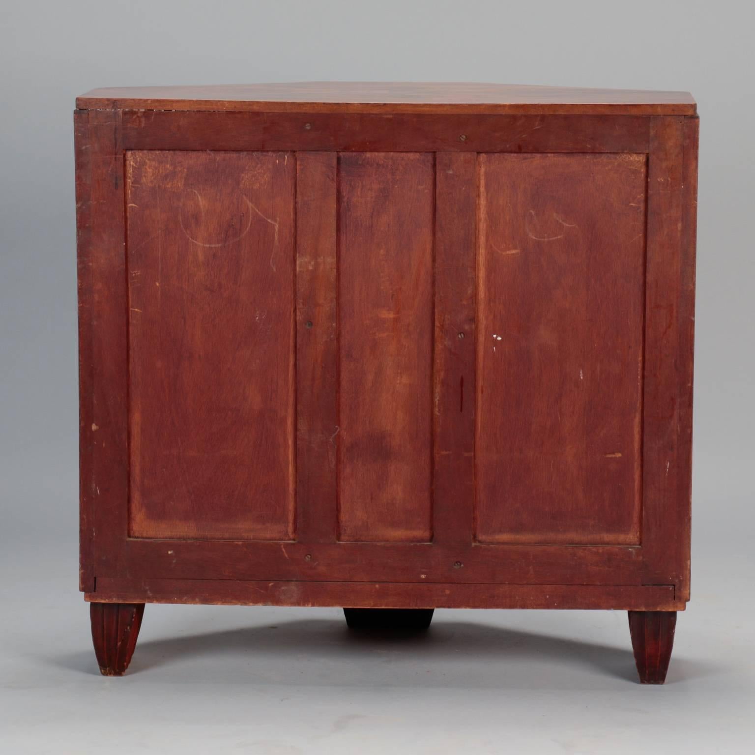 Wood Small French Art Deco Credenza