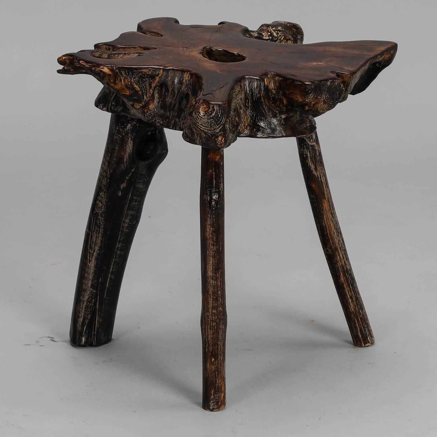 Rustic Chinese Root Side Table