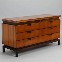 Mid-Century Walnut Buffet Server Cabinet