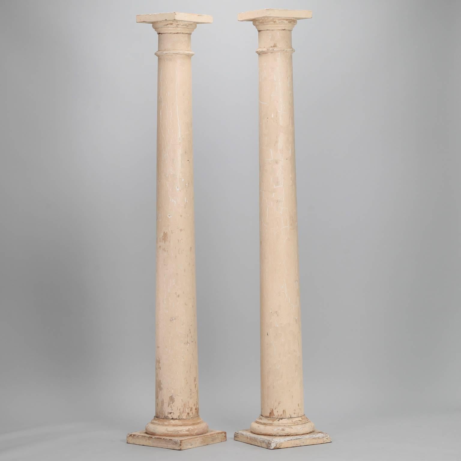 antique wood columns