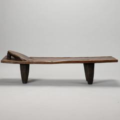 Dark Wood Senufo Day Bed or Bench from Ivory Coast
