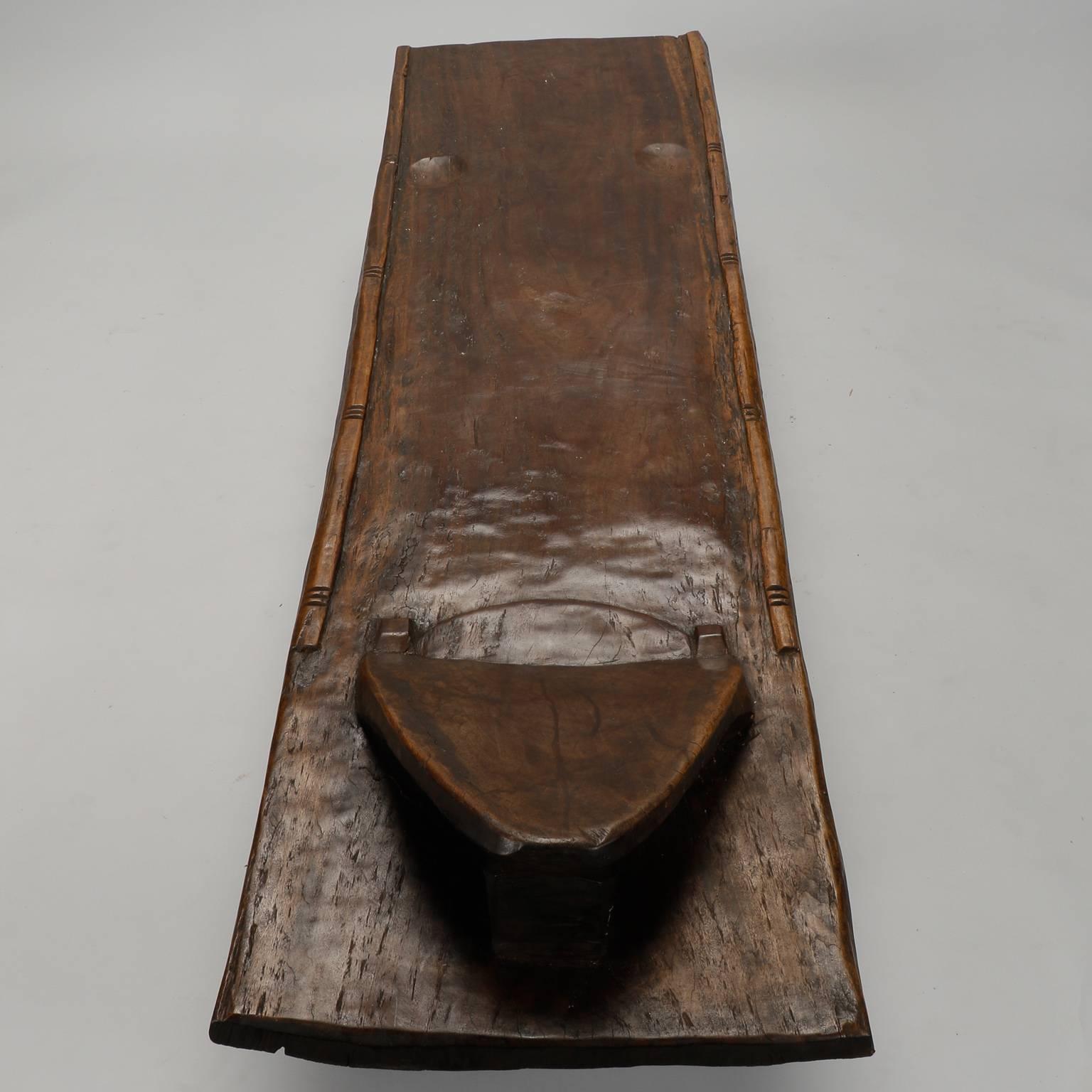 20th Century Dark Wood Senufo Day Bed or Bench from Ivory Coast