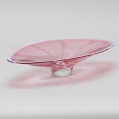 Ovale Sommerso-Schale aus der Mitte des Jahrhunderts