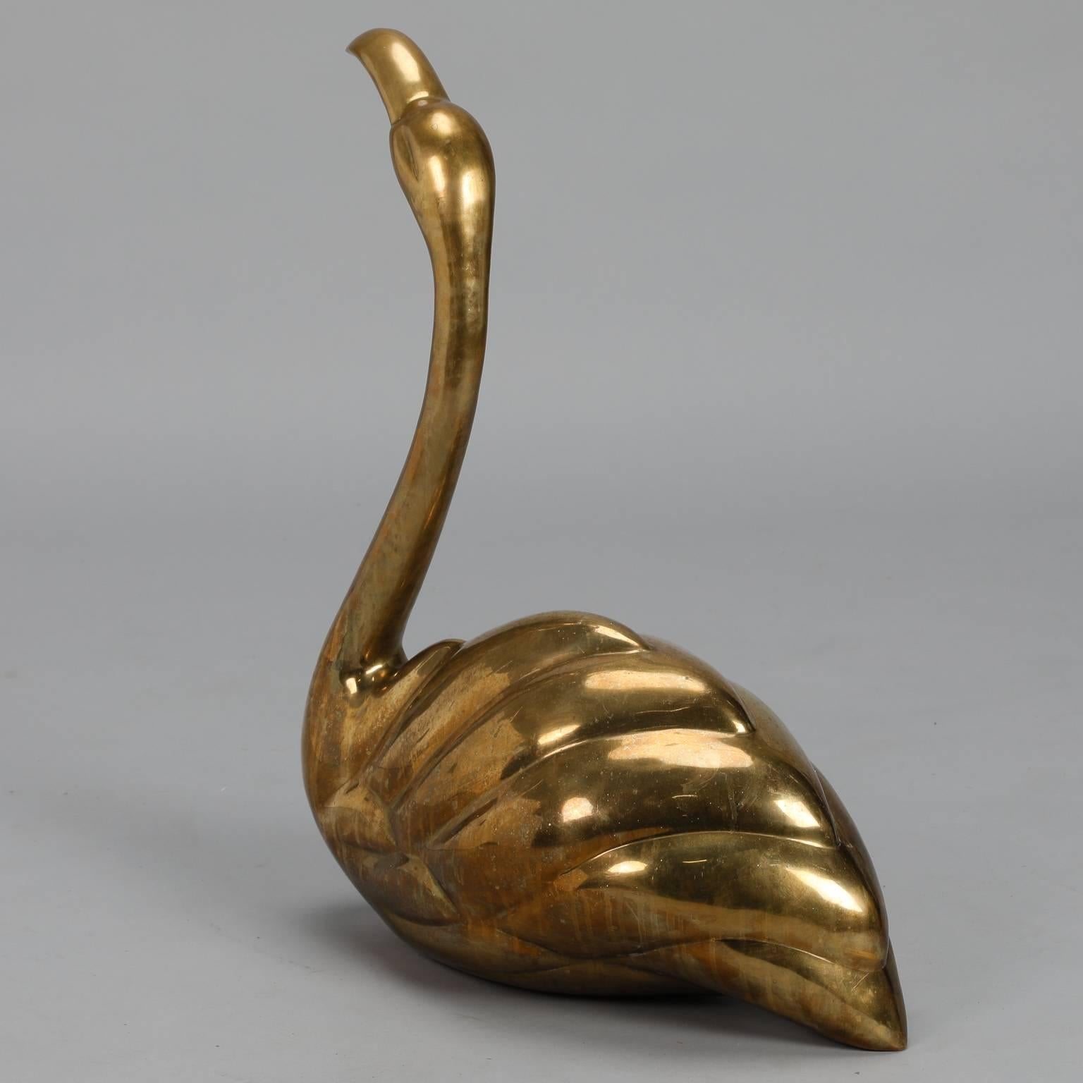 Mid-Century Modern Spanish Mid-Century Brass Flamingo