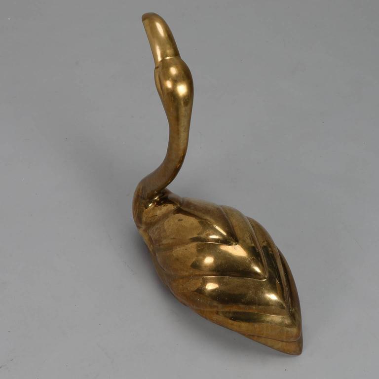 Spanish Mid-Century Brass Flamingo For Sale 1