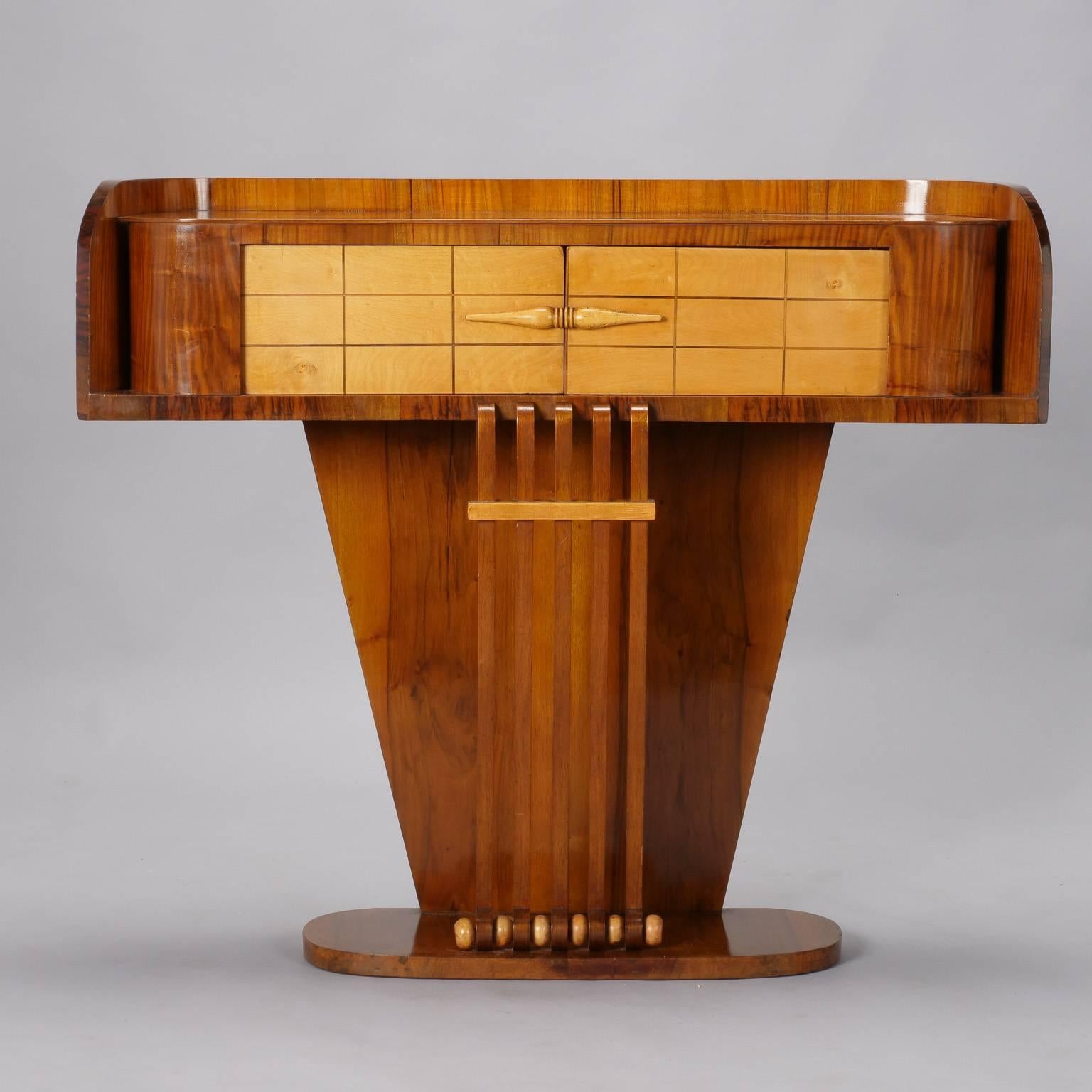 Italian Art Deco Console with Two Doors 1