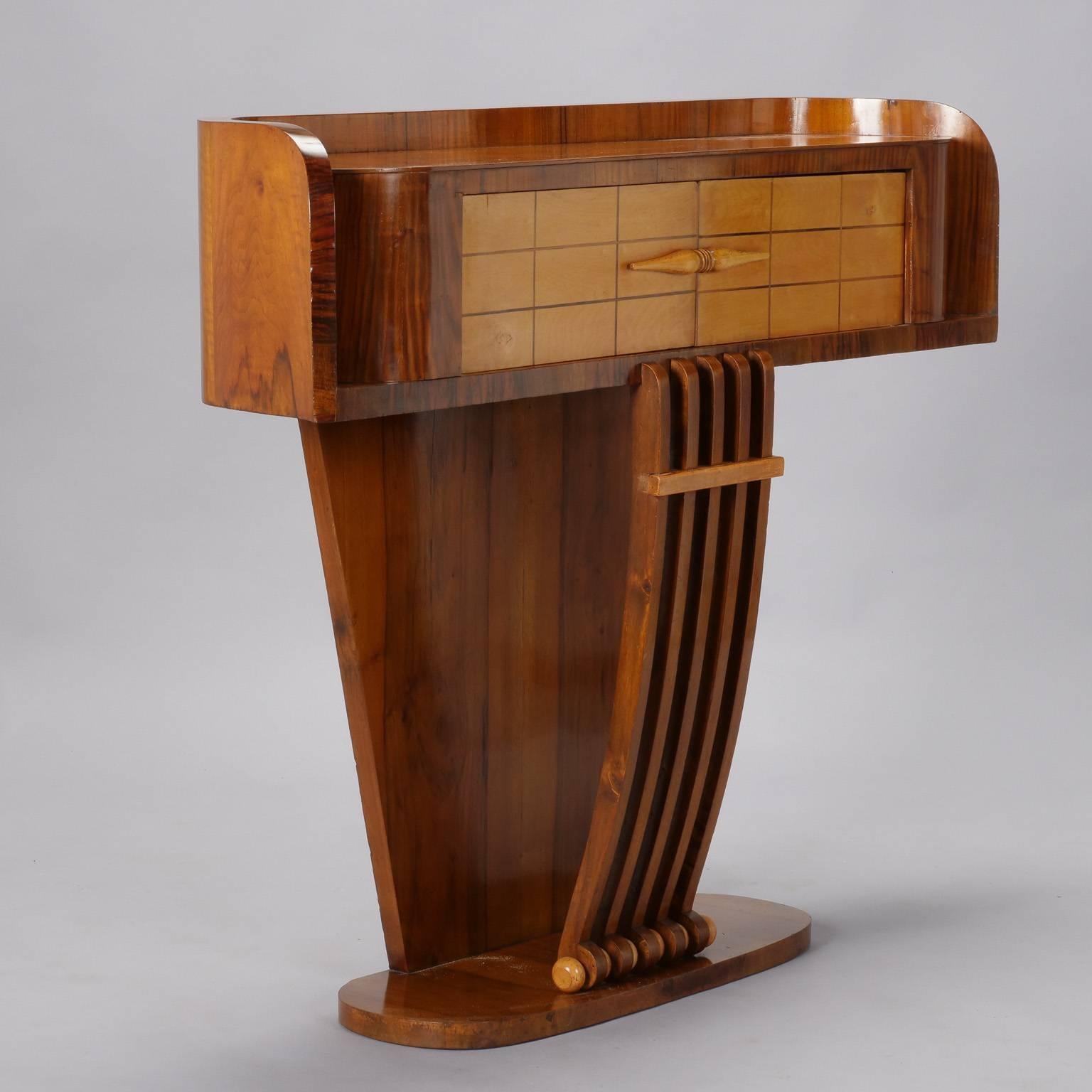Italian Art Deco Console with Two Doors 2