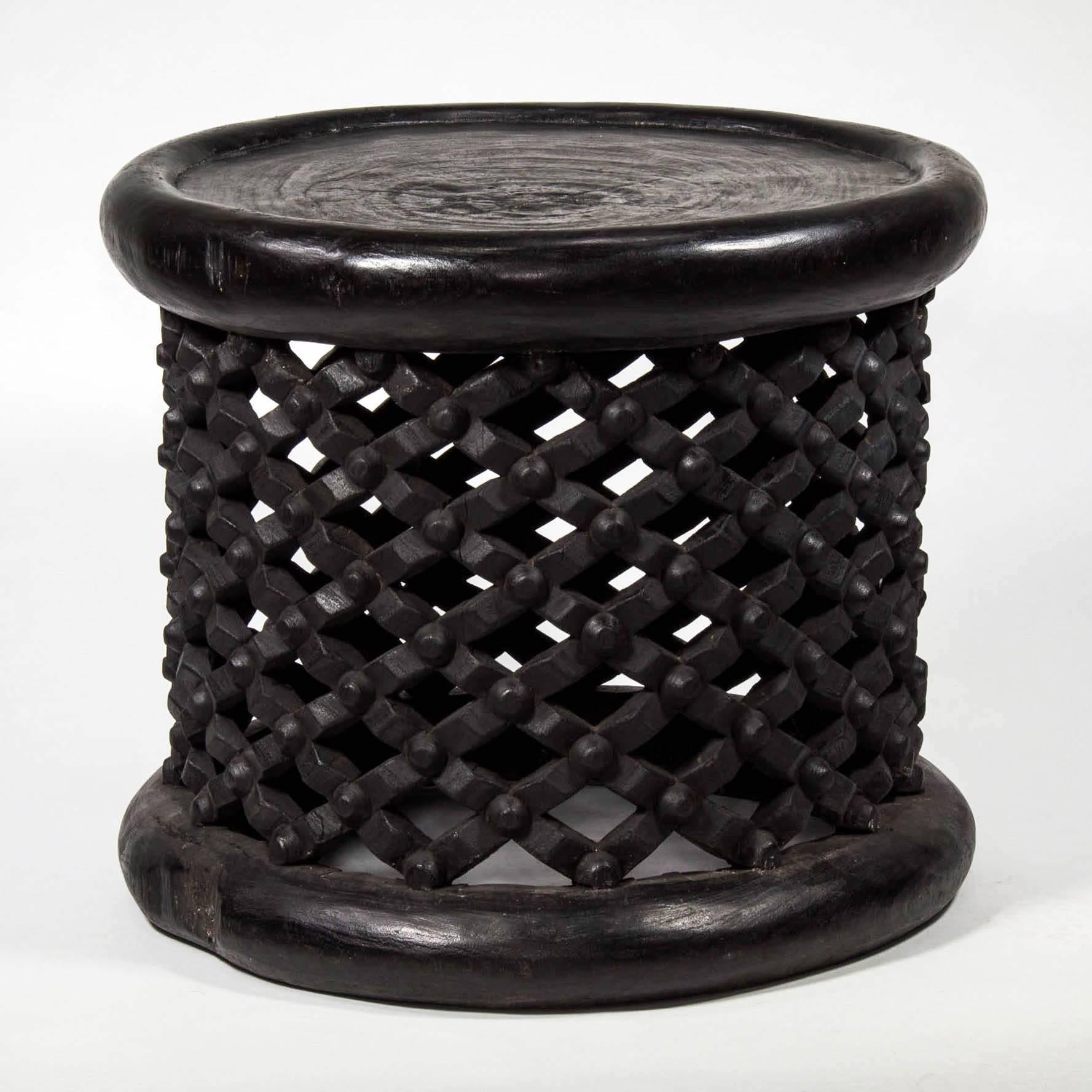 Cameroonian Bamaleke Flower Table or Stool from Cameroon