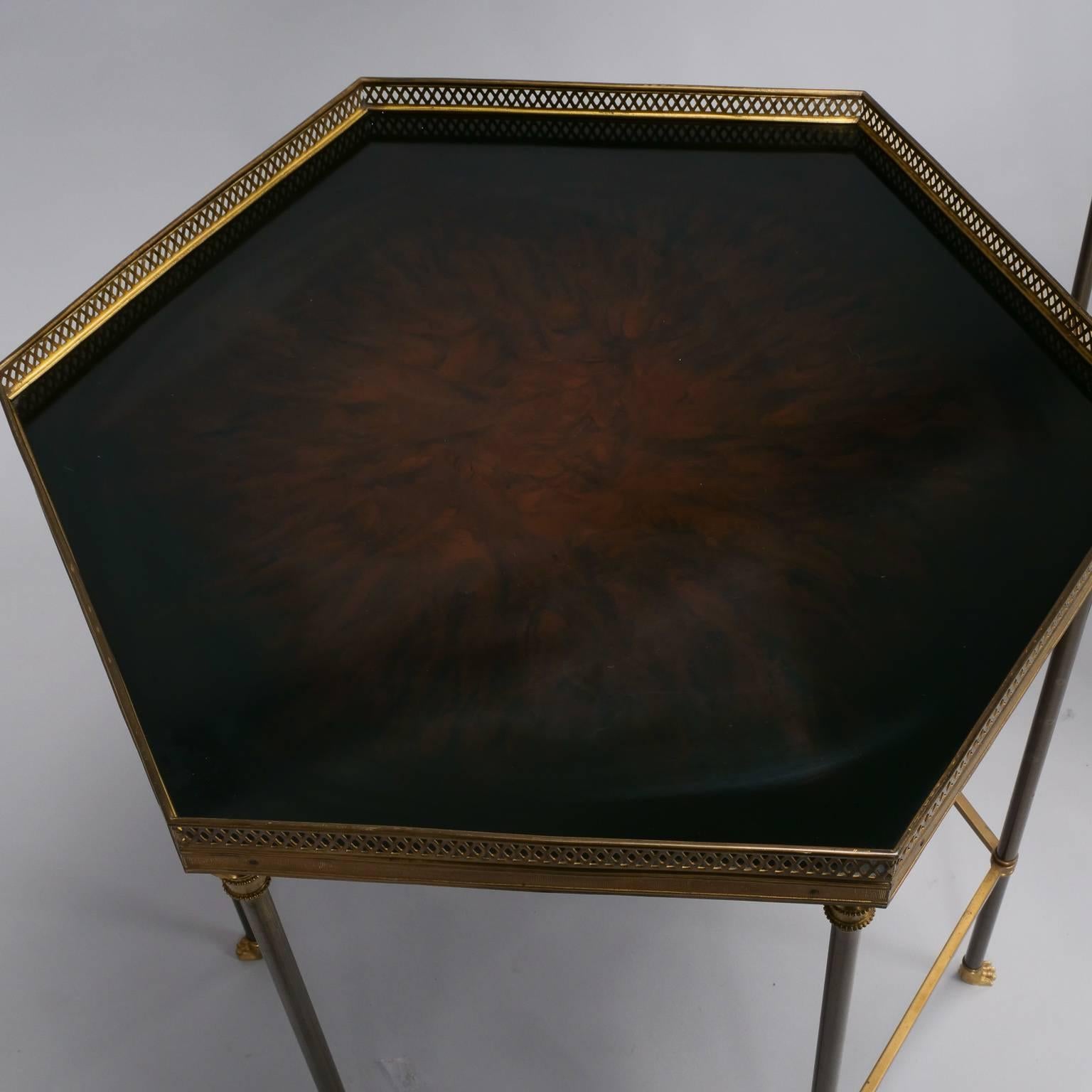 French Pair of Maison Charles Side Tables