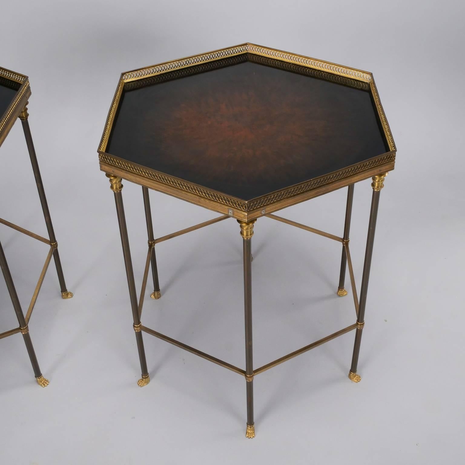 20th Century Pair of Maison Charles Side Tables