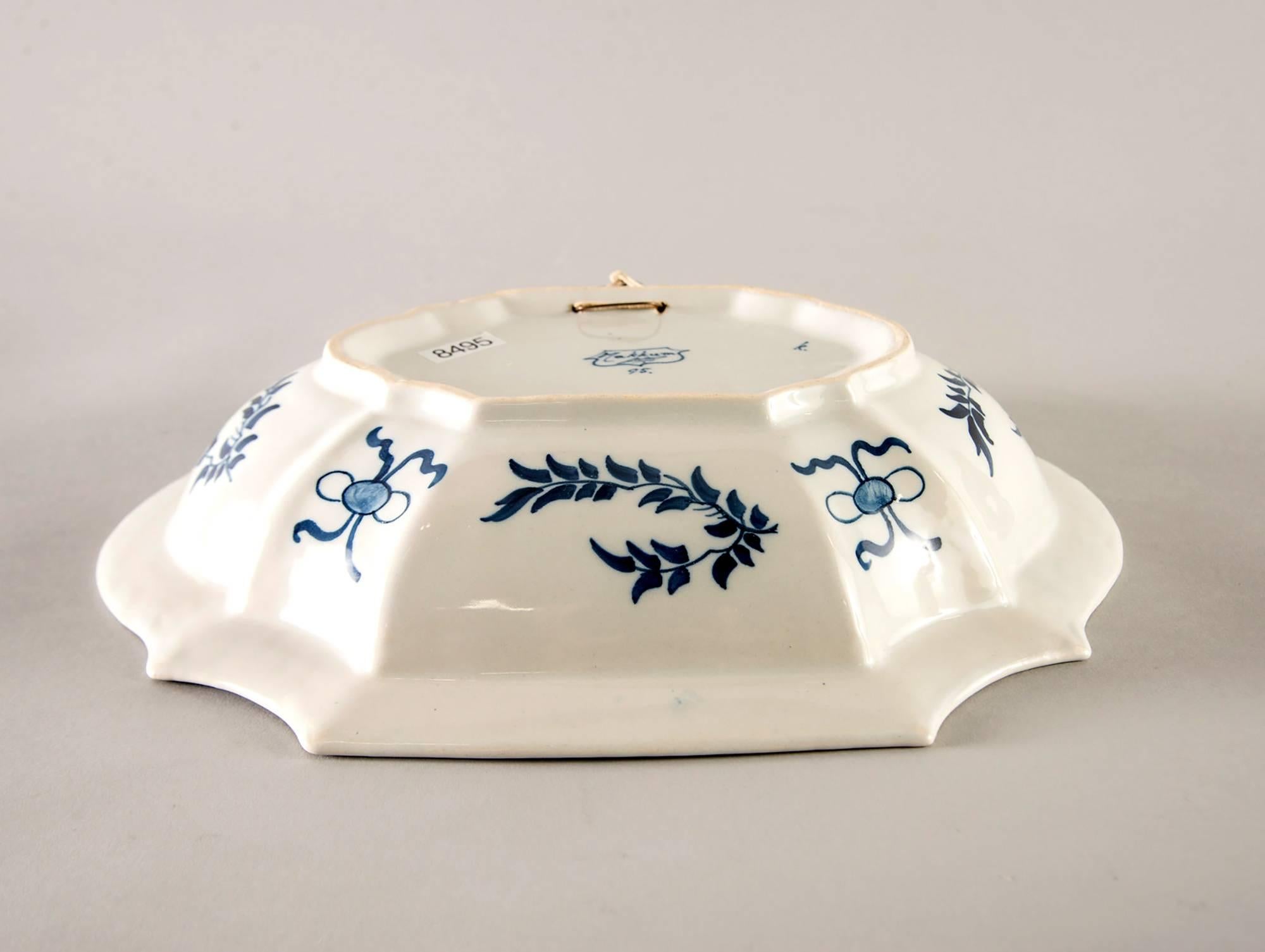 Dutch Blue and White Delft Platter with Chinoiserie Design