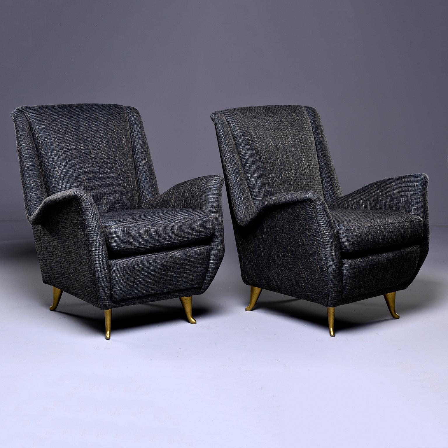 Mid-Century Modern Pair of Midcentury Italian Paolo Buffo Style Armchairs