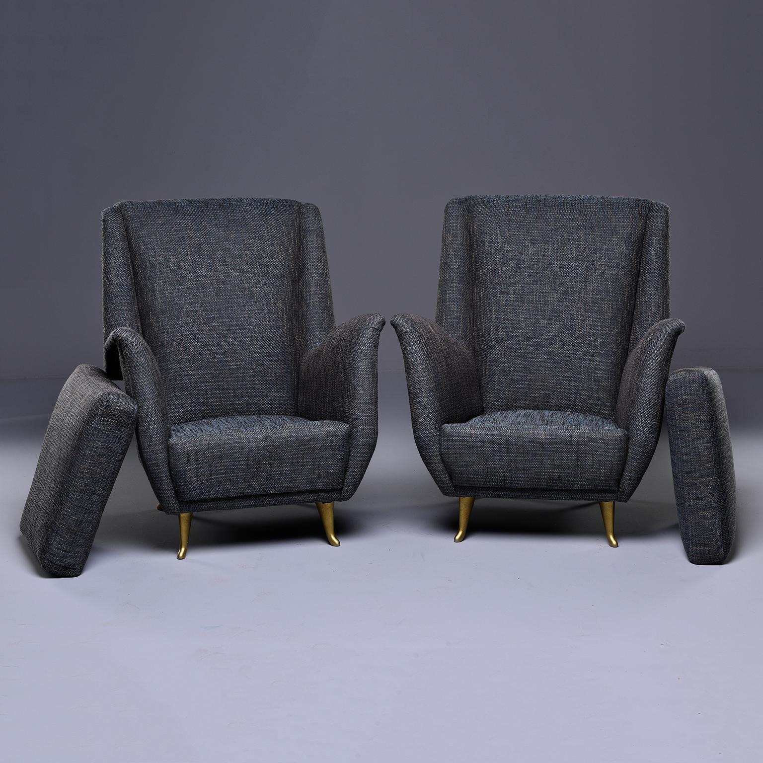 Pair of Midcentury Italian Paolo Buffo Style Armchairs 3