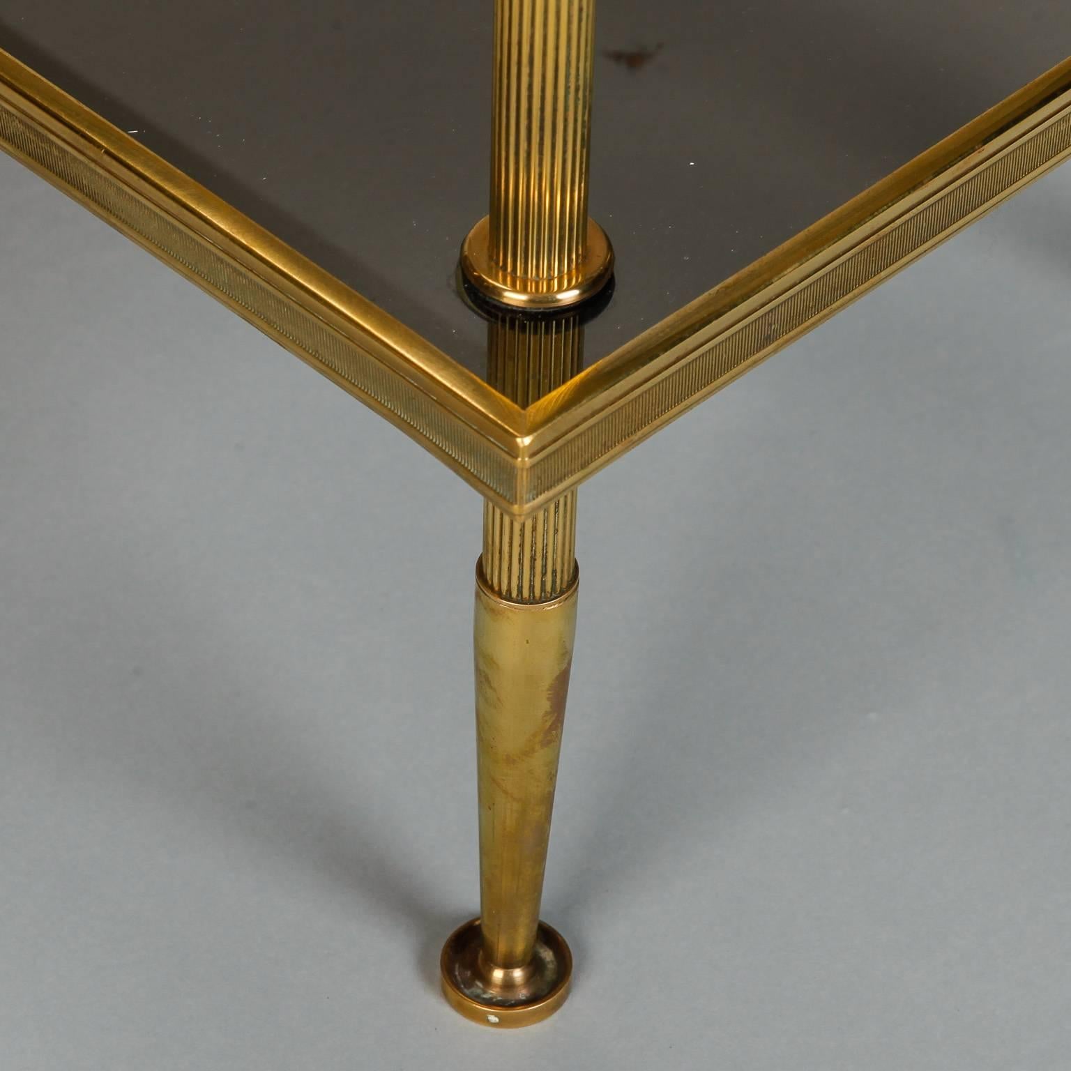 Jacques Quinet Pair Bronze Signed Side Tables 1