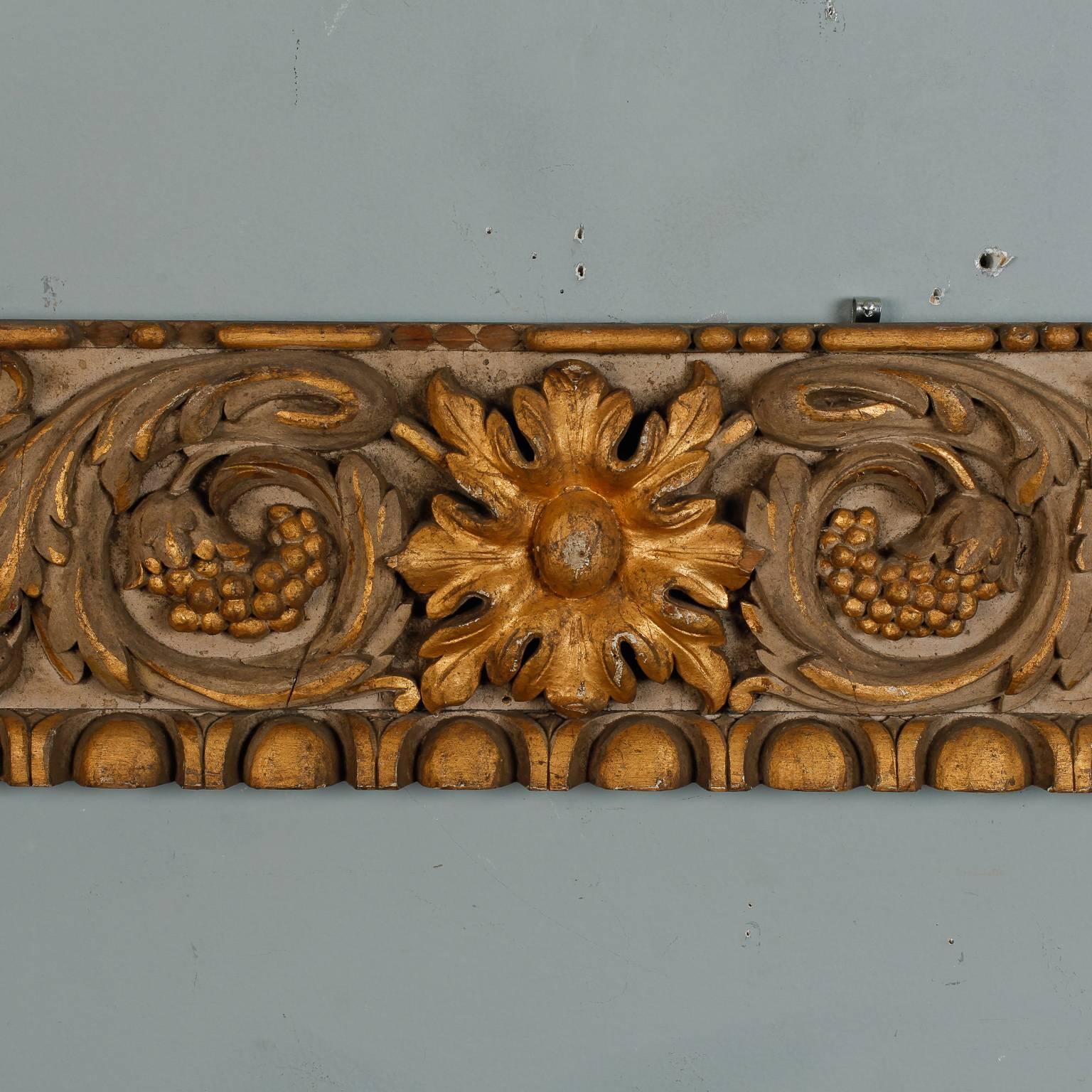 Early 20th Century Beautifully Carved Large Wood Architectural Fragment