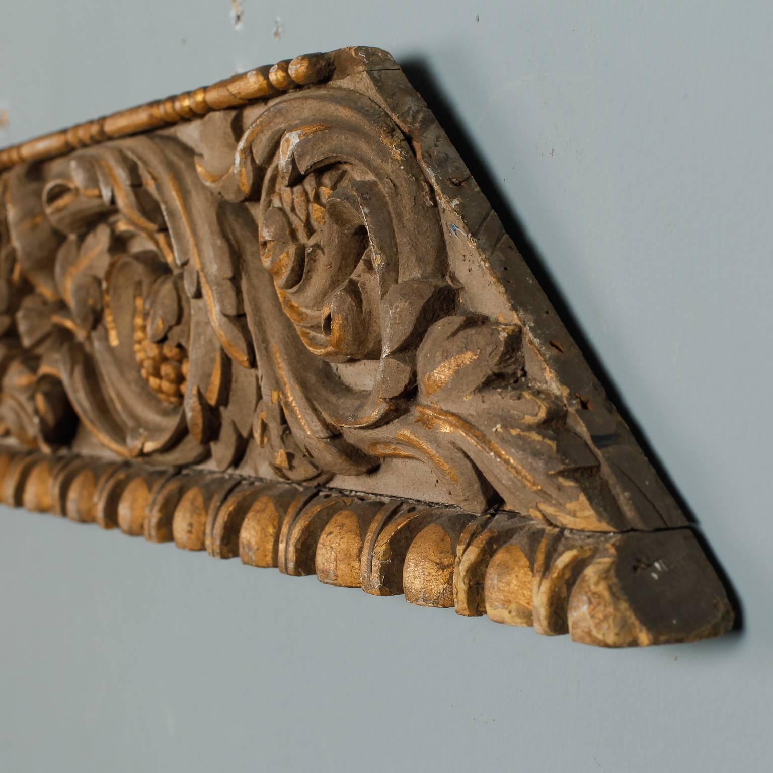 Beautifully Carved Large Wood Architectural Fragment 2