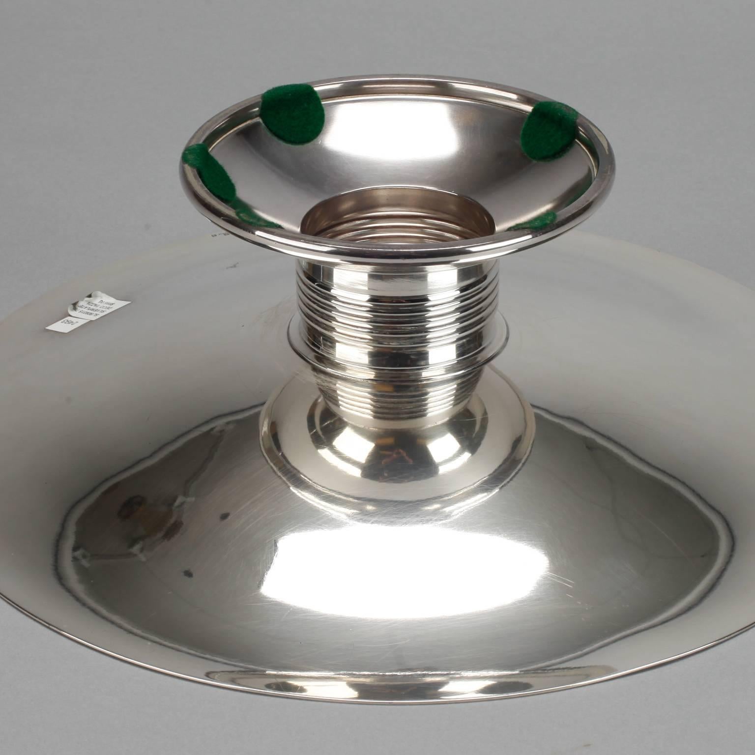 Midcentury Silver Plated Tazza 4