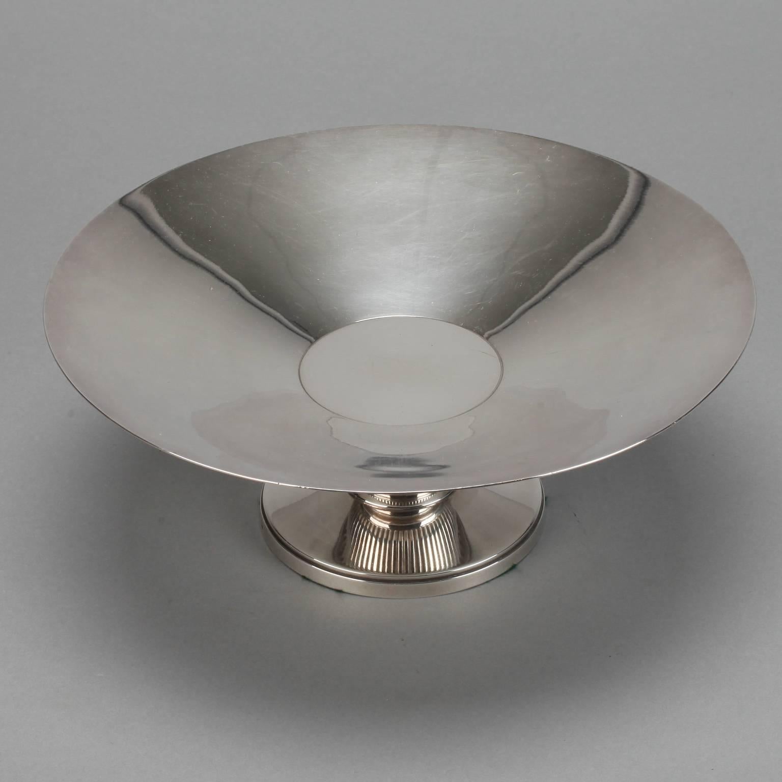 20th Century Midcentury Silver Plated Tazza