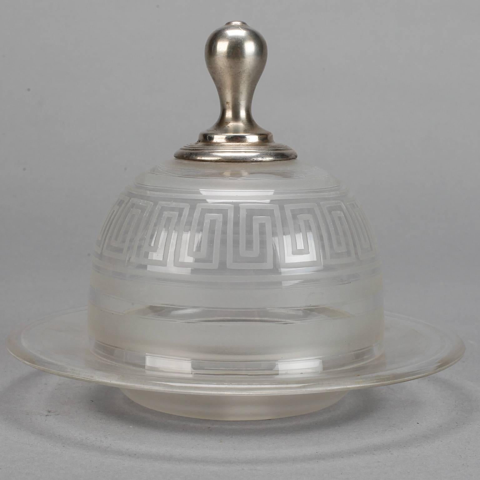 glasteller mit deckel