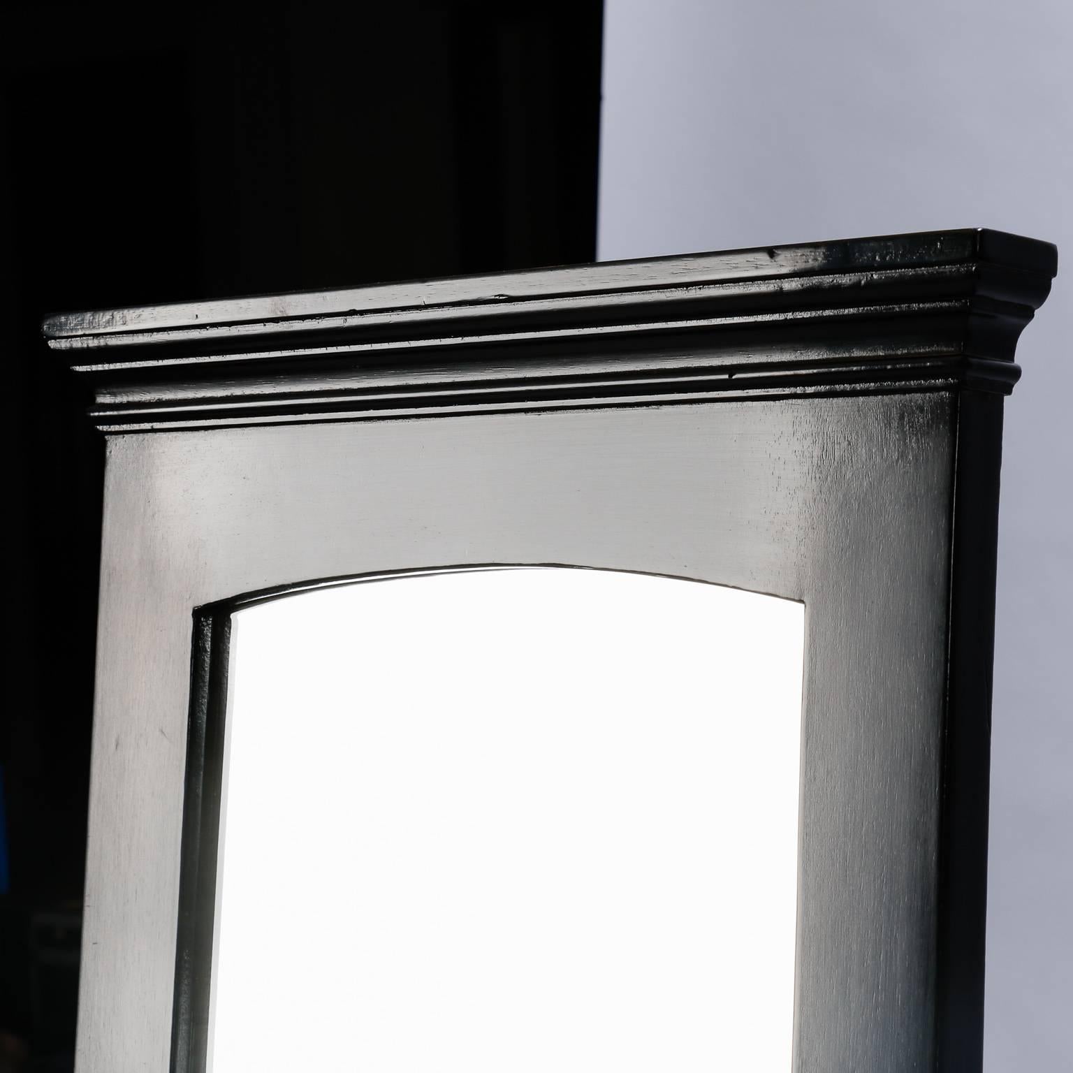 Tall Neoclassical Ebonized Mirror 1