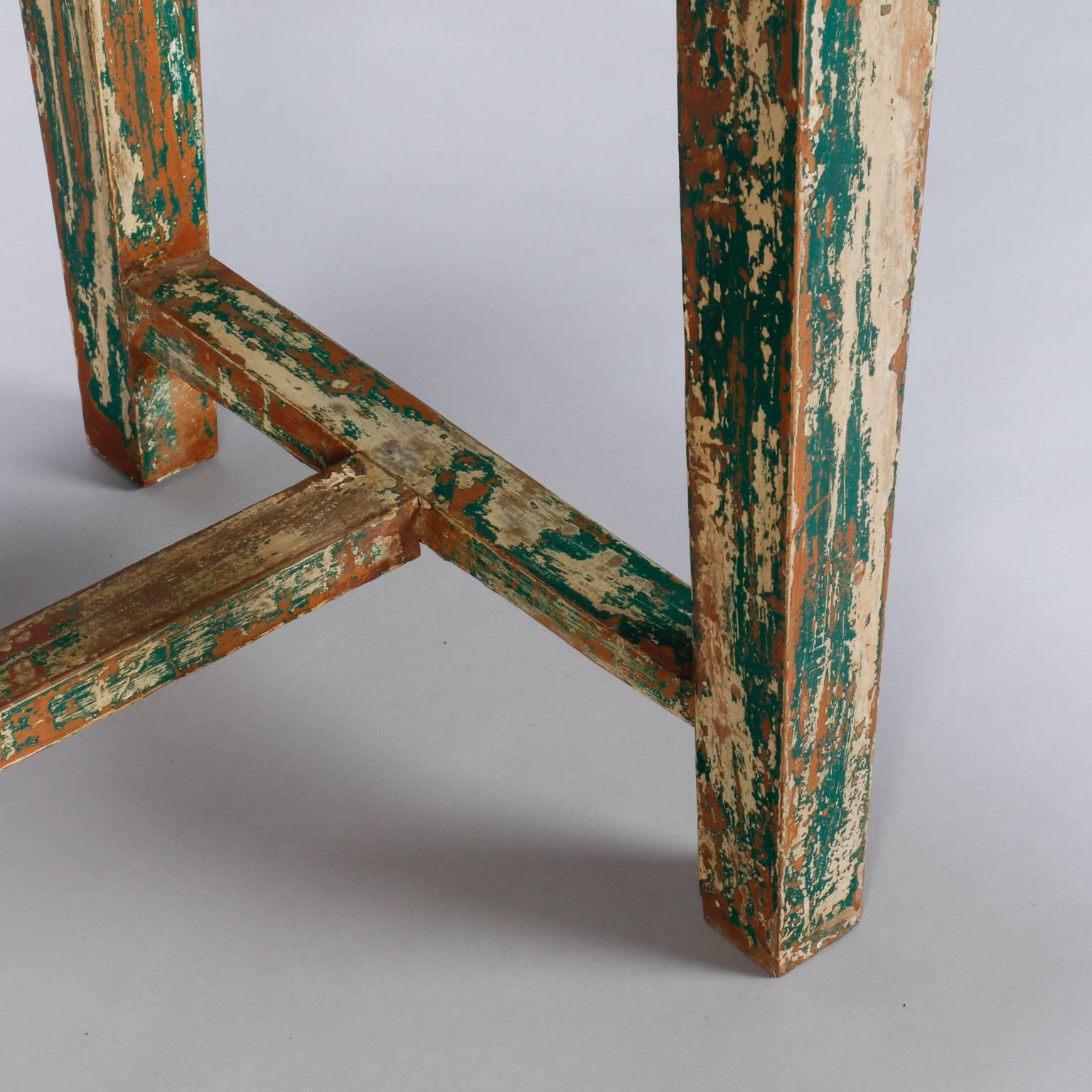 20th Century Primitive Painted Post Office Desk
