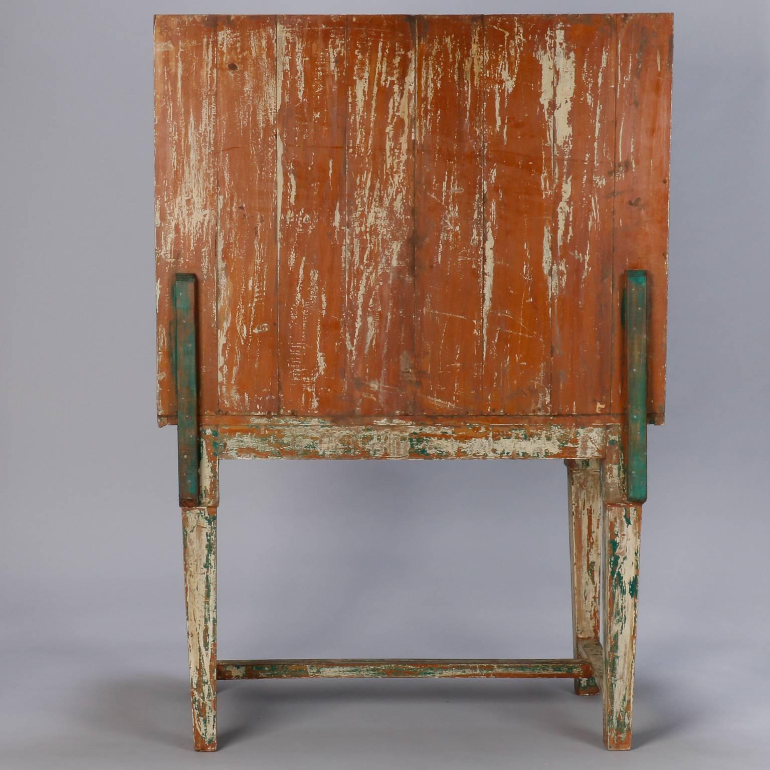 Primitive Painted Post Office Desk 1