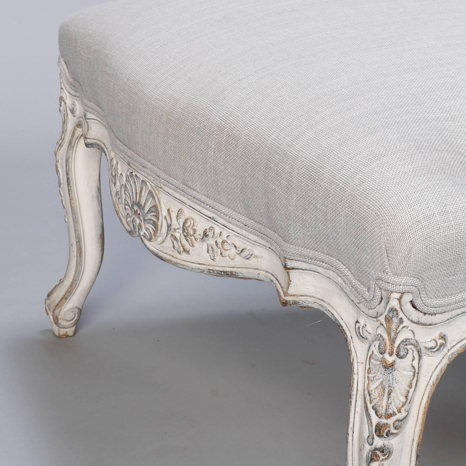 French Regency Style Painted Bergere 1