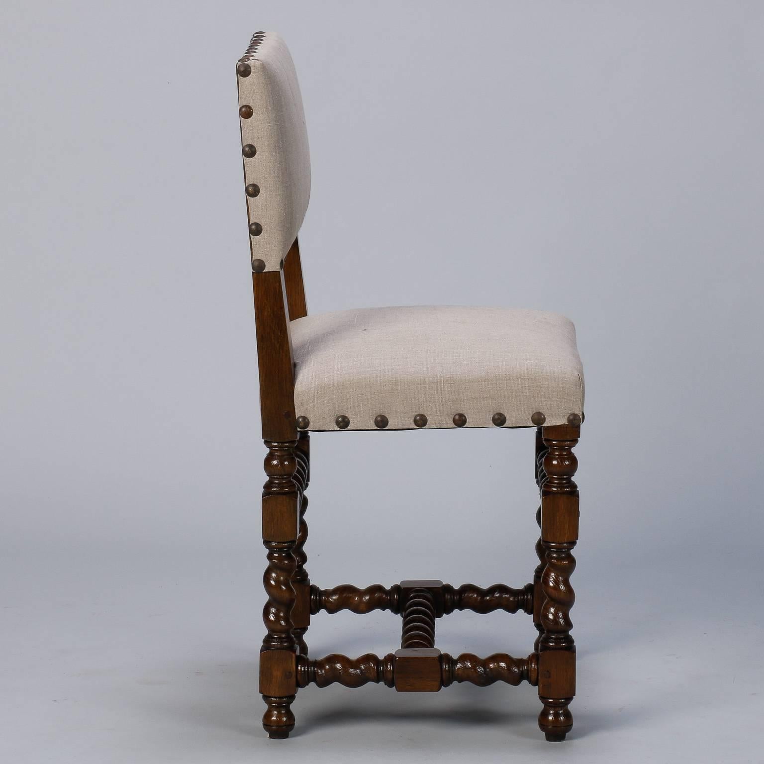 20th Century Set of Six Spanish Barley Twist Chairs