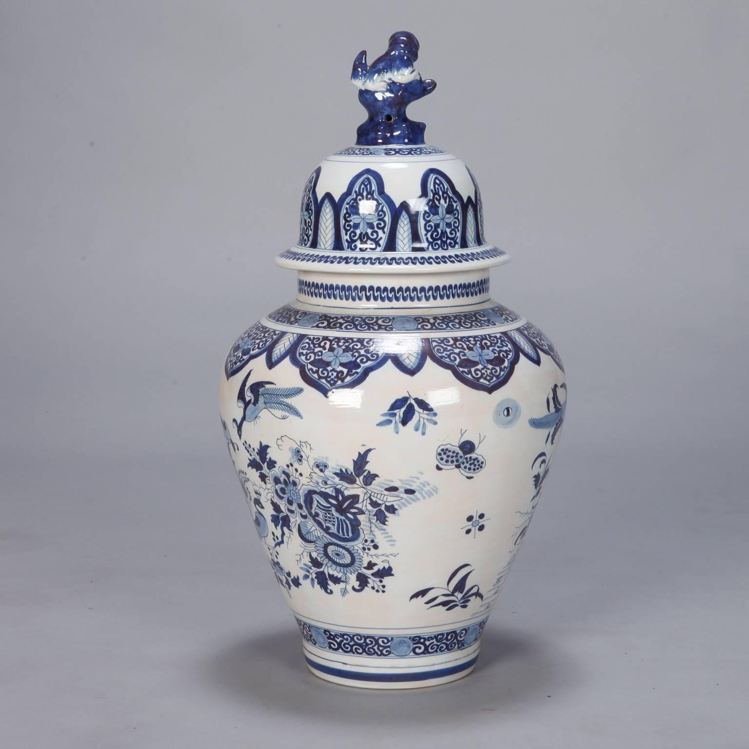 white urn vase with lid
