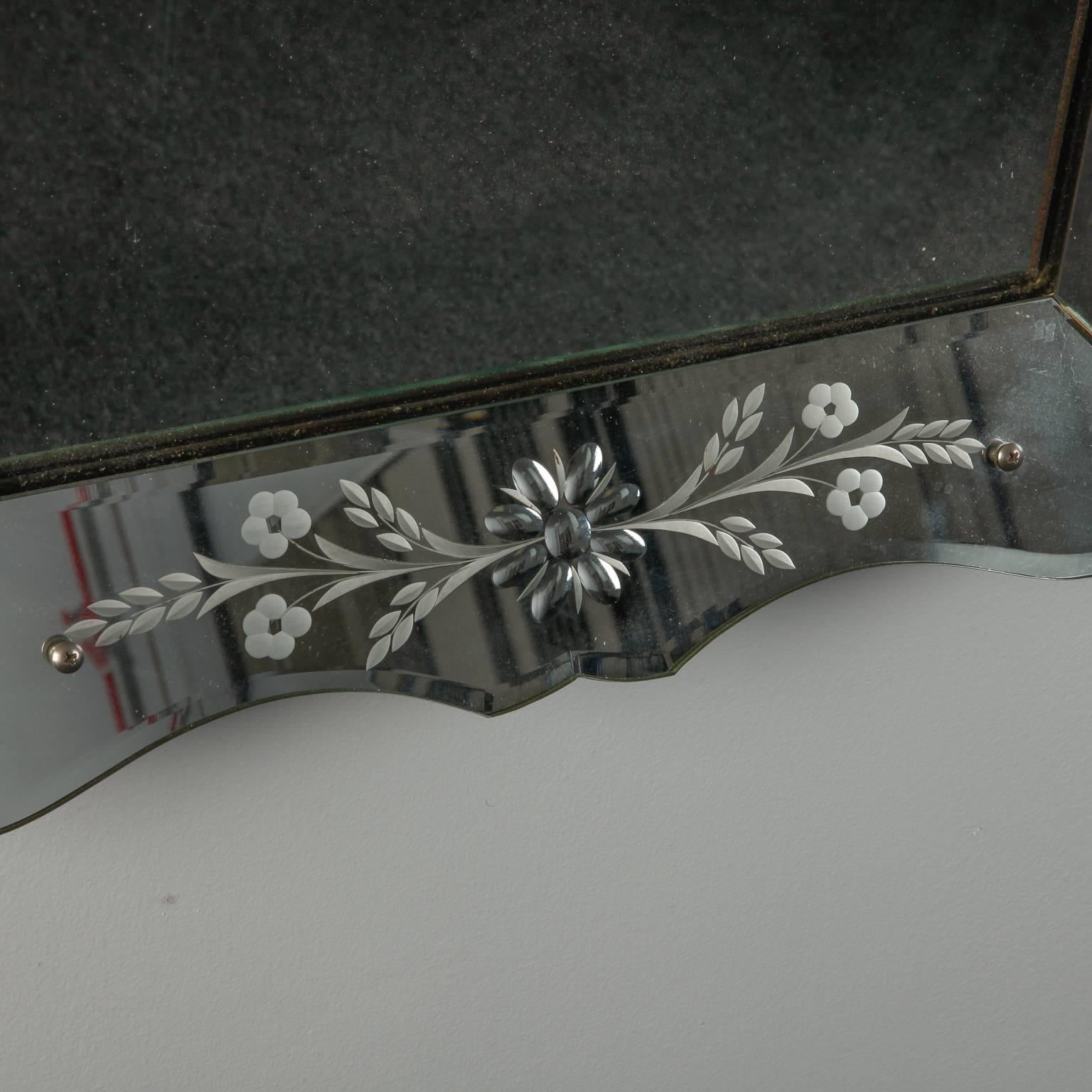 art deco venetian mirror