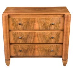 French Mid-Century Walnut Chest of Drawers