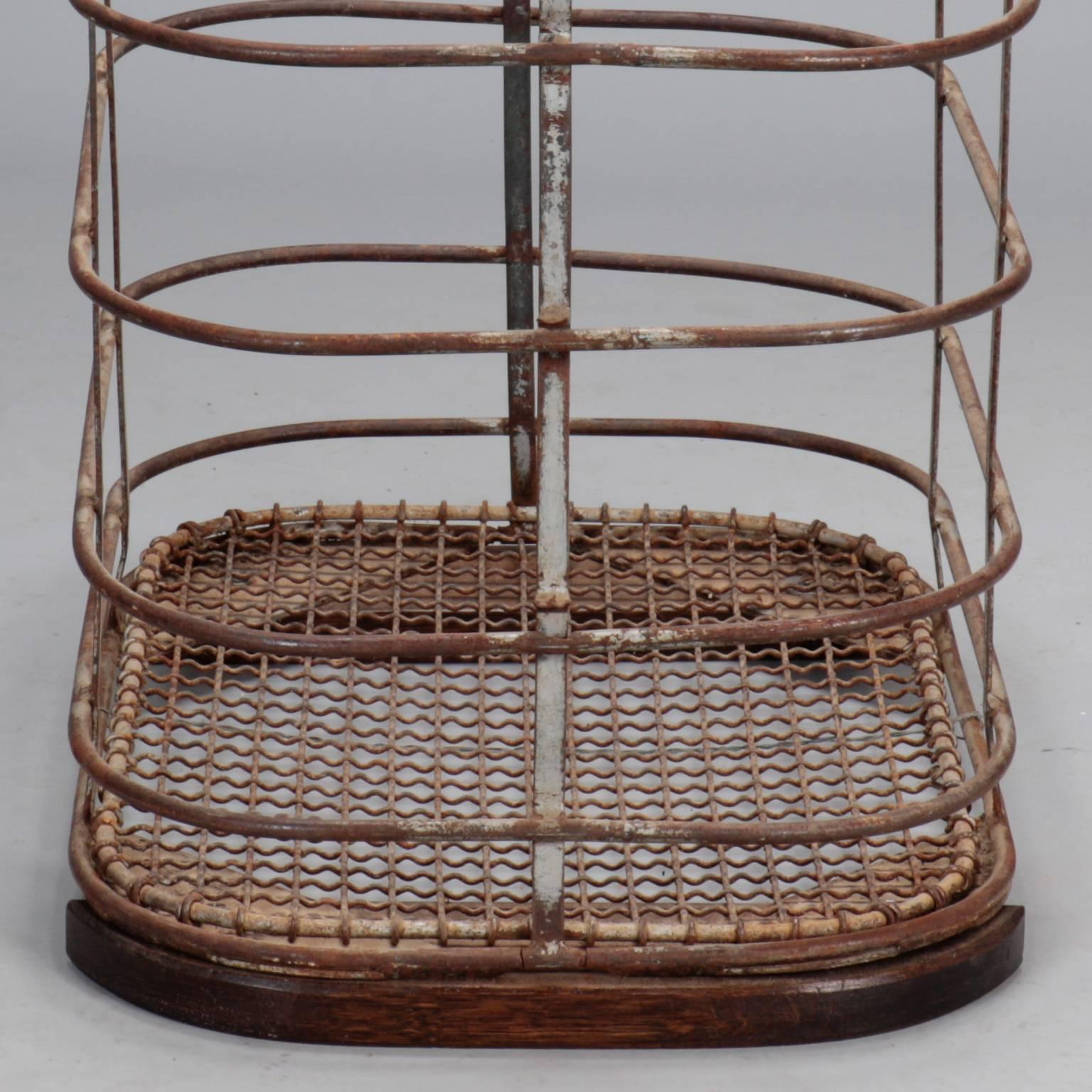 French Iron and Metal Industrial Bin or Trolley 2