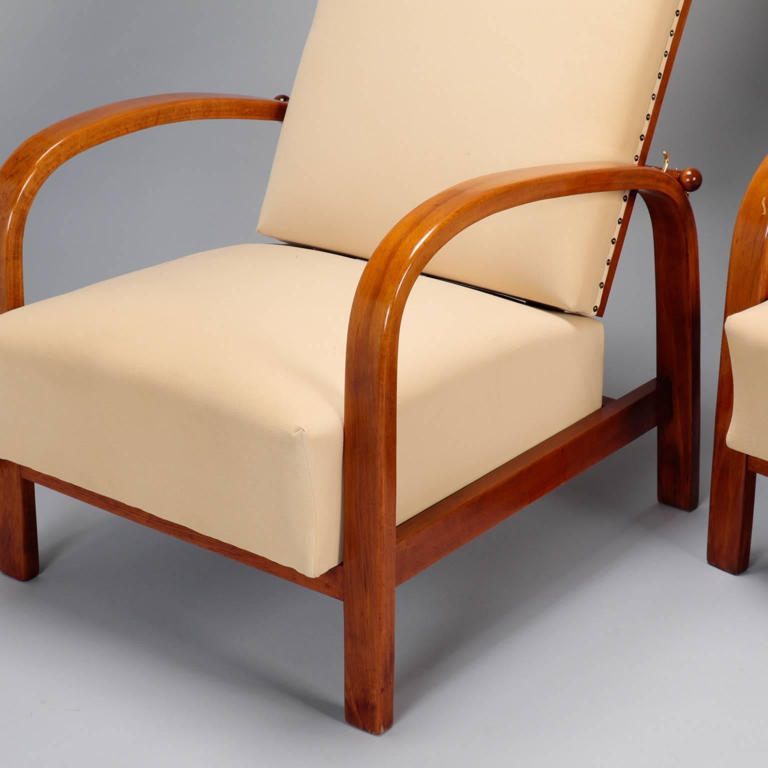 20th Century Pair of Art Deco Era Palisander Armchairs