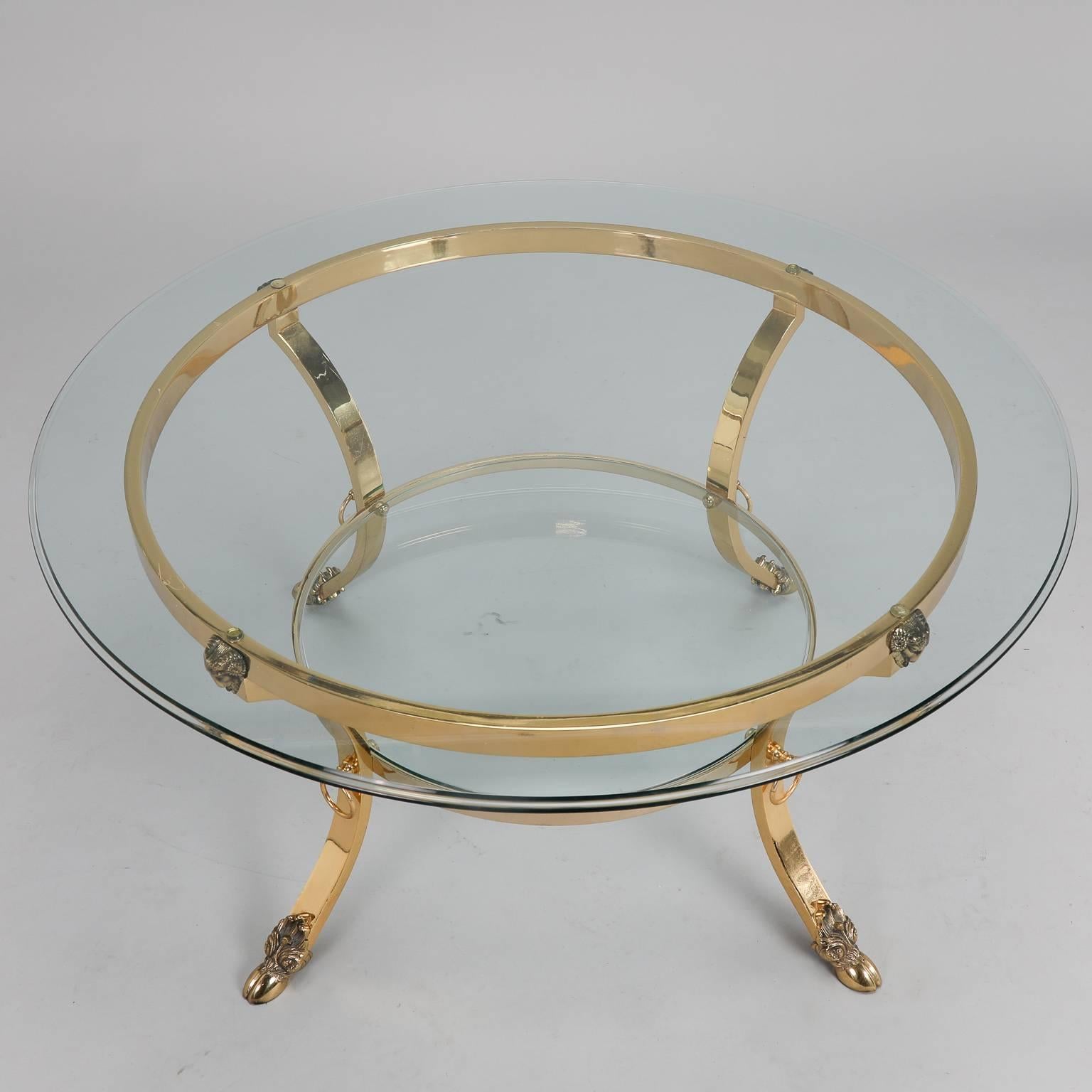 20th Century Mid-Century Spanish Neoclassical Ram’s Foot Cocktail Table