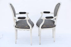 Pair of Painted Louis XVI Fauteuils