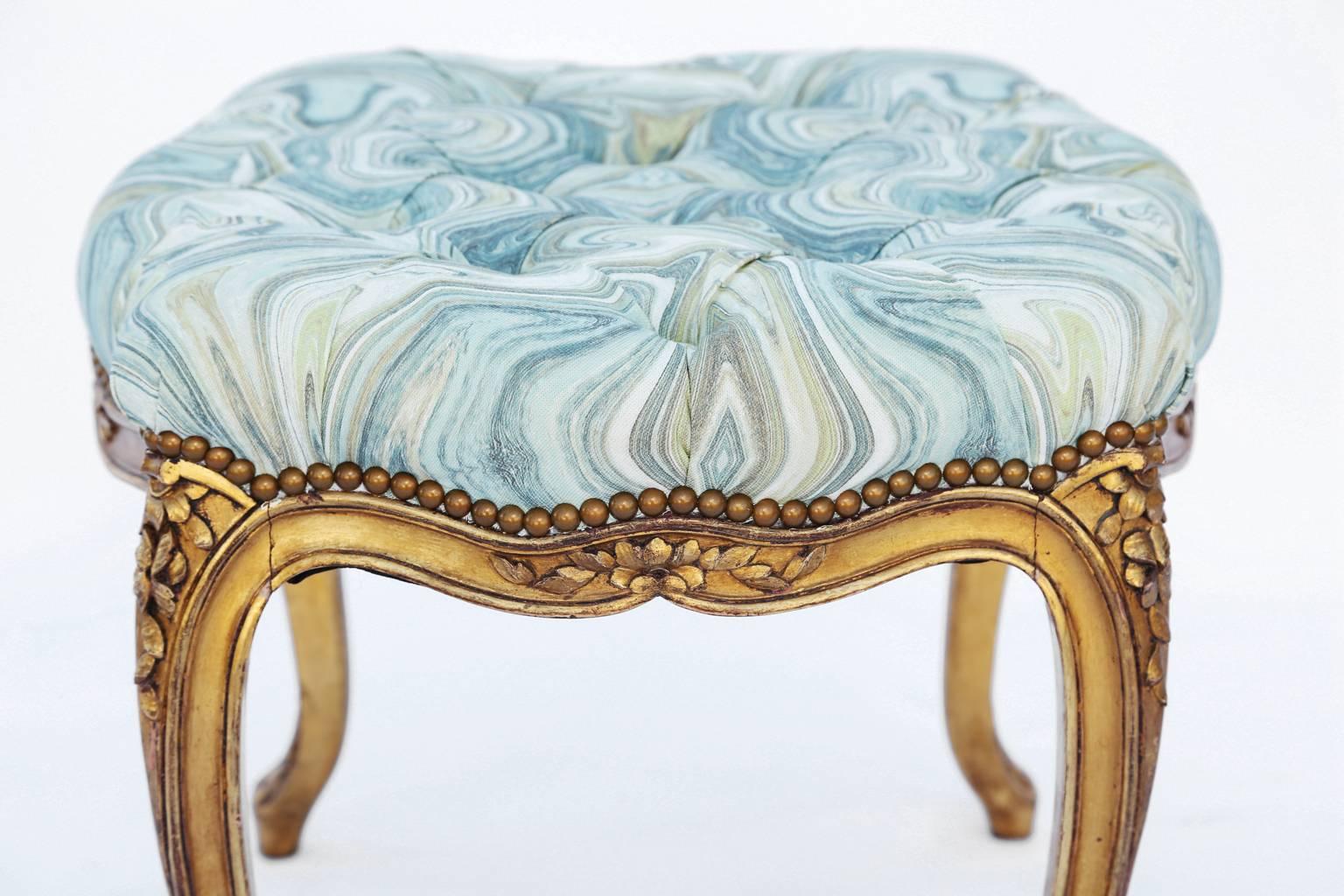 French 19th Century Louis XV Giltwood Bench