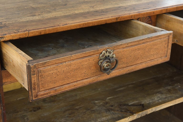 18th Century French Walnut Provincial Buffet Cabinet