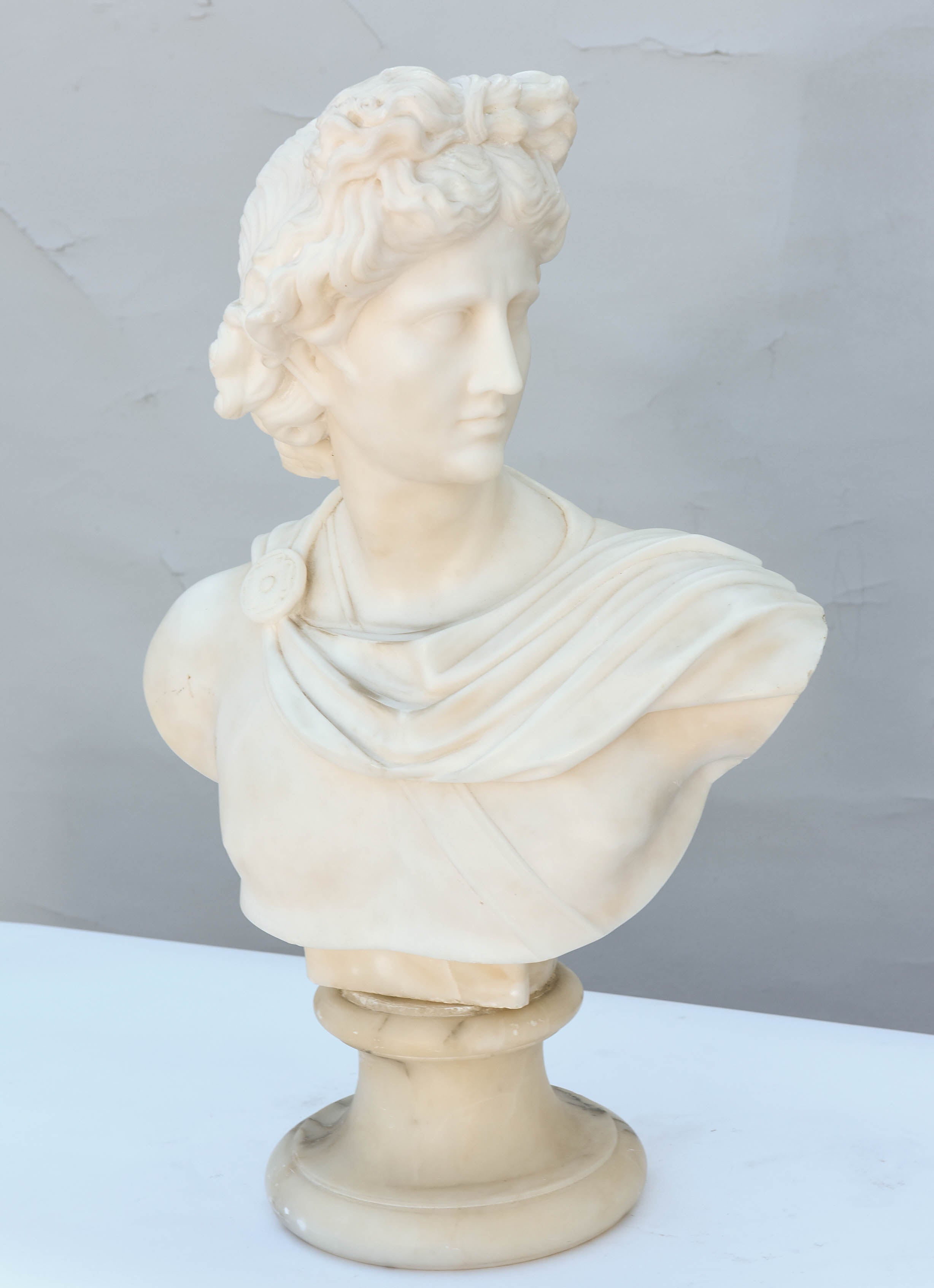 Neoclassical Marble Bust of Apollo