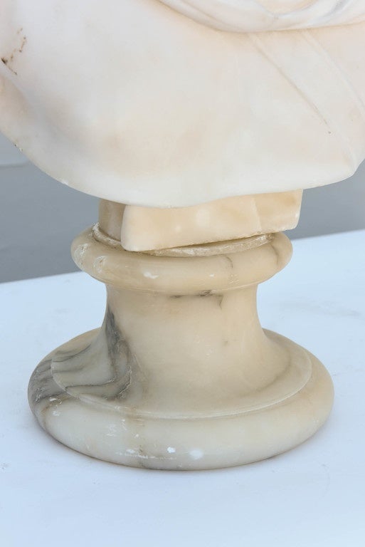 Neoclassical Marble Bust of Apollo In Excellent Condition In West Palm Beach, FL