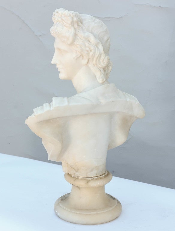 Neoclassical Marble Bust of Apollo 1