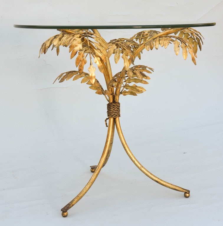 palm tree end table