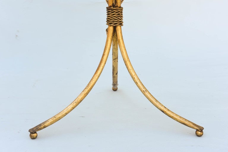 Italian Gilded iron Palm Tree Accent Table